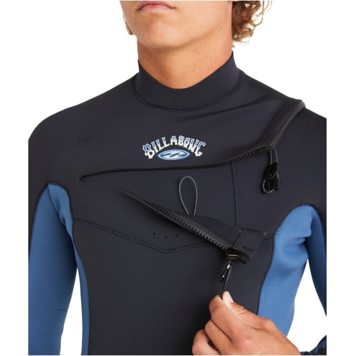 2024 Billabong Mens Absolute Natural 4/3mm Chest Zip Wetsuit ABYW100258 - Groundswell